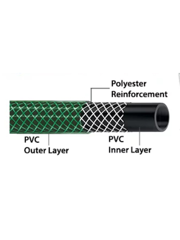 Conjunto de mangueira de jardim em PVC de 1/2